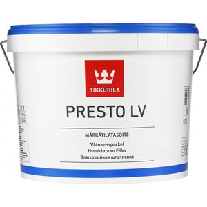 Tikkurila märkätilatasoite Presto LV 10 l