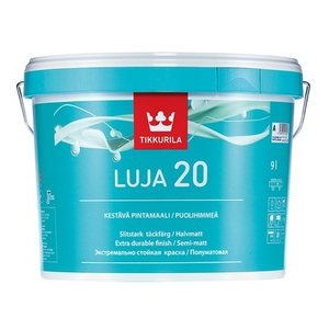 Tikkurila pintamaali Luja 20 puolihimmeä valkoinen 9 l